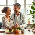 Naturopathie Prilly consultation with a practitioner in a serene environment
