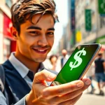 Fast Phone Cash symbolizing quick financial rewards from smartphone transactions.