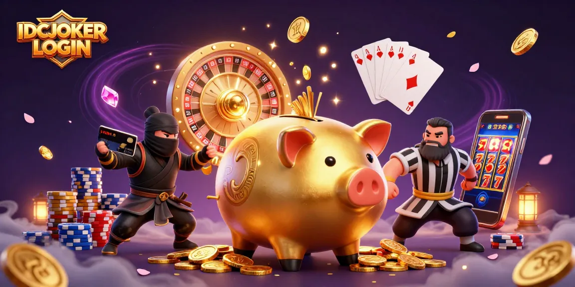 Experience thrilling gameplay and big wins with IDCJOKER LOGIN in this vibrant casino scene.